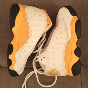 KIDS Jordans Yellow and White Size 11c